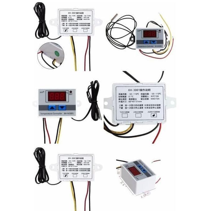 BESTPROMO Termostat Digital AC 220v XH-W3001 / Thermostat Mesin Tetas Telur
