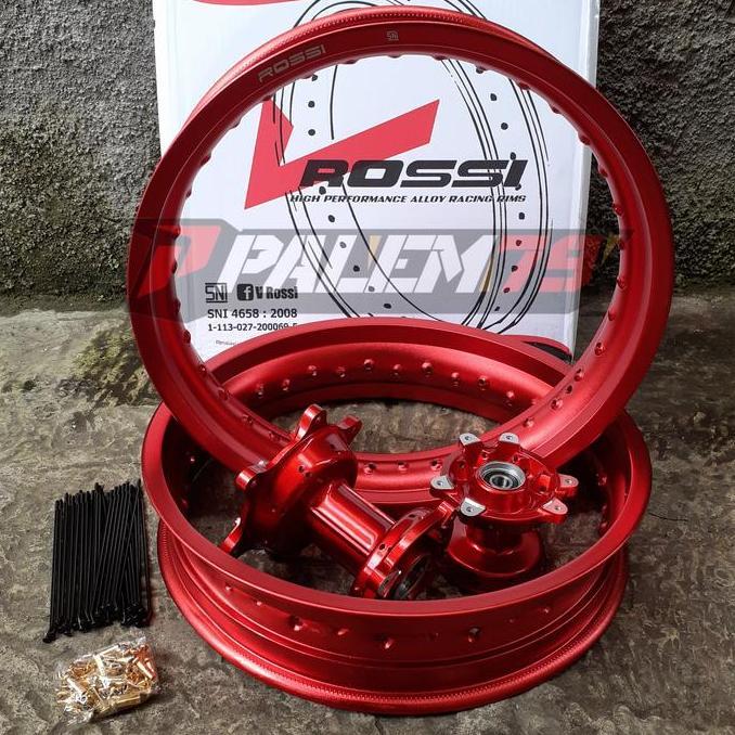 Ready Velgset Merah Supermoto CRF 150 L Velg Velk Tromol Red Wheelset CRF150 murah