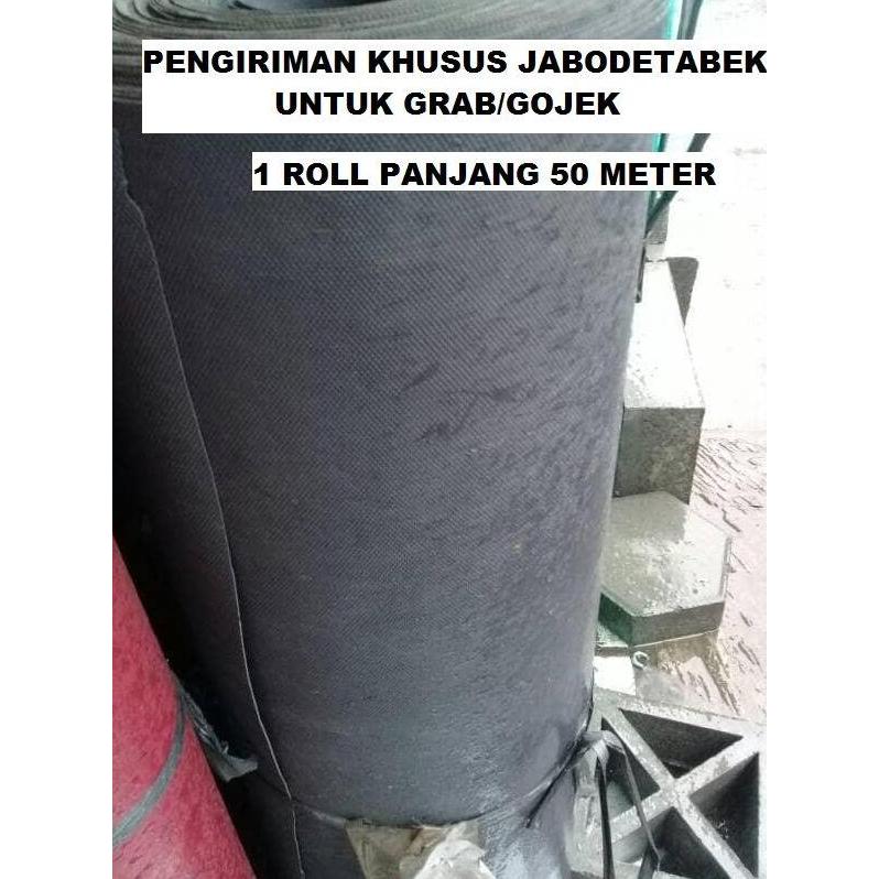 Ready Karpet Talang Air 90 cm x 50 meter Karpet Atap Genteng Hitam Flipper