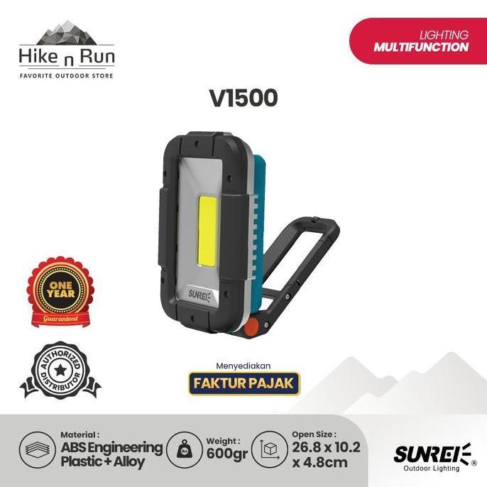 TERBARU - Lampu Serbaguna Sunrei Camping Light V1500