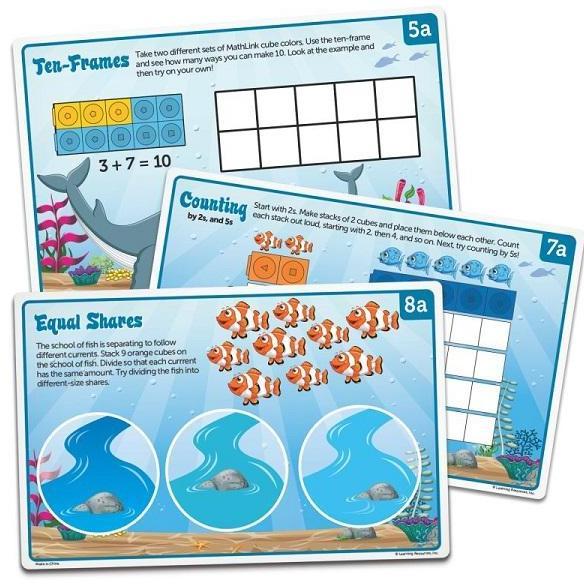 Learning Resources MathLink Cubes Kindergarten Math: Sea Adventures