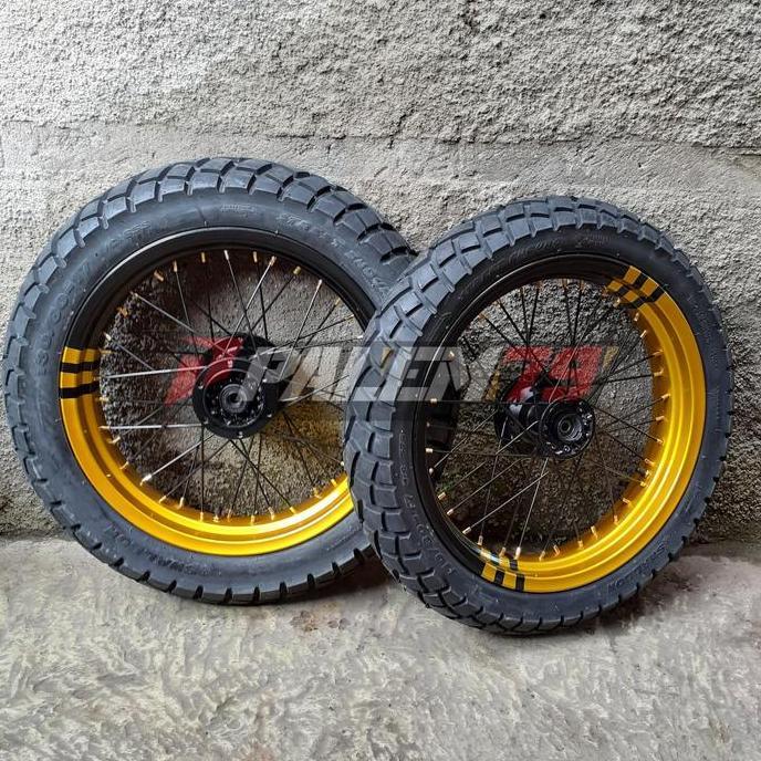 Ready Wheelset Warna Supermoto KLX 150 S L BF Dtracker Paket Ban 17 300 350 murah