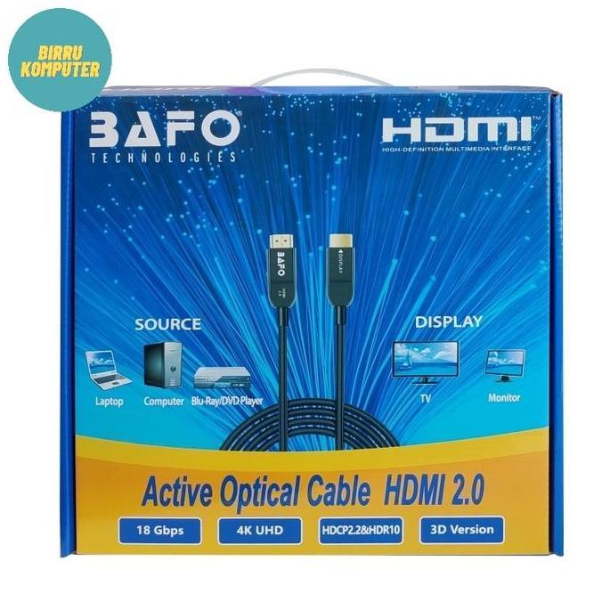 Bafo Kabel HDMI 2.0 FO Fiber Optic 50 Meter 4K