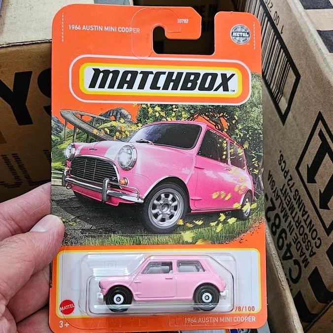ORIGINAL Matchbox 1964 AUSTIN MINI COOPER PINK