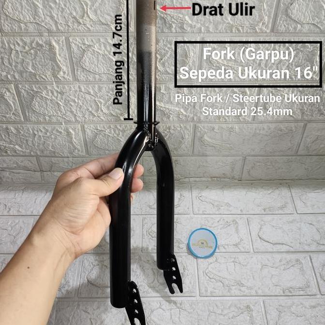 Fork Garpu Pipa Steertube Standard DRAT Ulir Sepeda Anak 12 16 18 BMX CTB SUMAX
