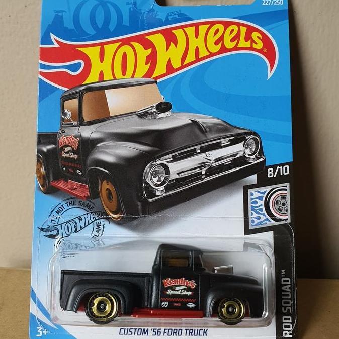ORIGINAL HOTWHEELS CUSTOM 56 FORD TRUCK BLACK