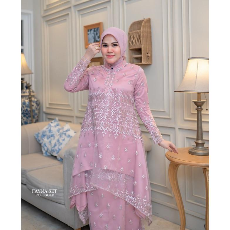 Best Seller Kebaya Fayna Set/Kebaya Modern/Kebaya Wisuda/Kebaya Pesta/Kebaya Akad/Kebaya Lamaran/Keb
