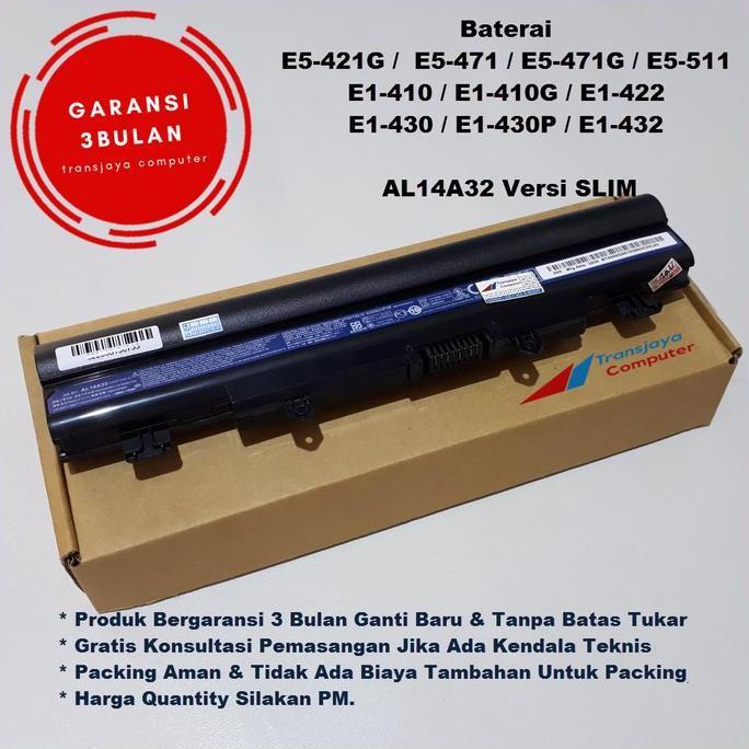 Baterai Baterai Battery Laptop Acer Aspire E5-421 E5-421G E5-471 E5-511 E5-521 E5-531 E5-551 E5-571