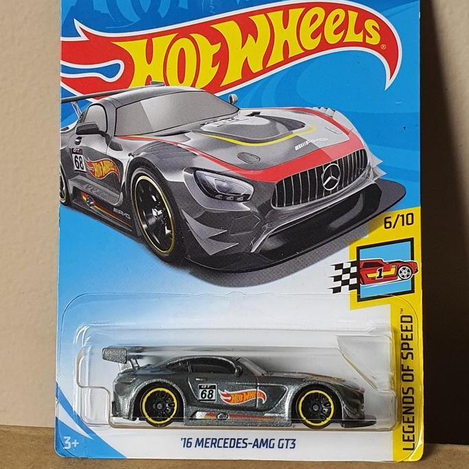 Original Hotwheels 16 Mercedes AMG GT3 Silver