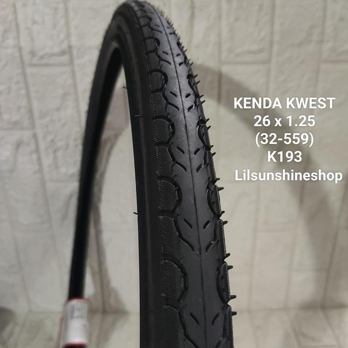 Kualitas Terjamin Ban Luar 26 X 1.25 Kenda Kwest 26X1.25 K193 Sepeda Mtb Hybrid Ctb Federal Black Mo