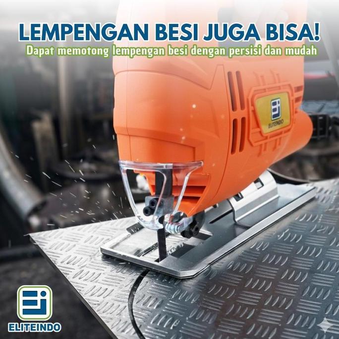 Grosir Eliteindo Mesin Jigsaw Elektrik Mesin Gergaji Potong Kayu Papan Triplek Lempengan Besi Multif