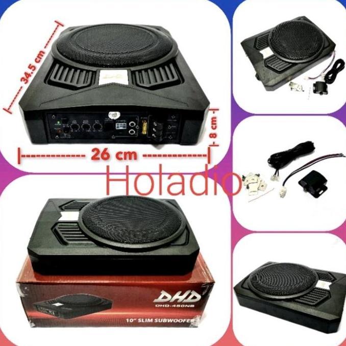SUBWOFER KOLONG UNDERSEAT 10 INCH DHD-450NB AKTIF