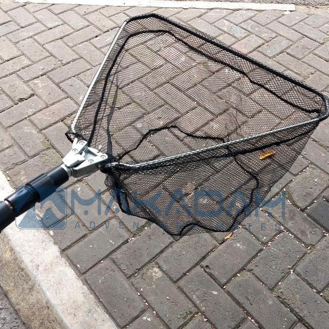 Serokan Jaring Ikan Lipat Teleskopik Portable Mancing Besar