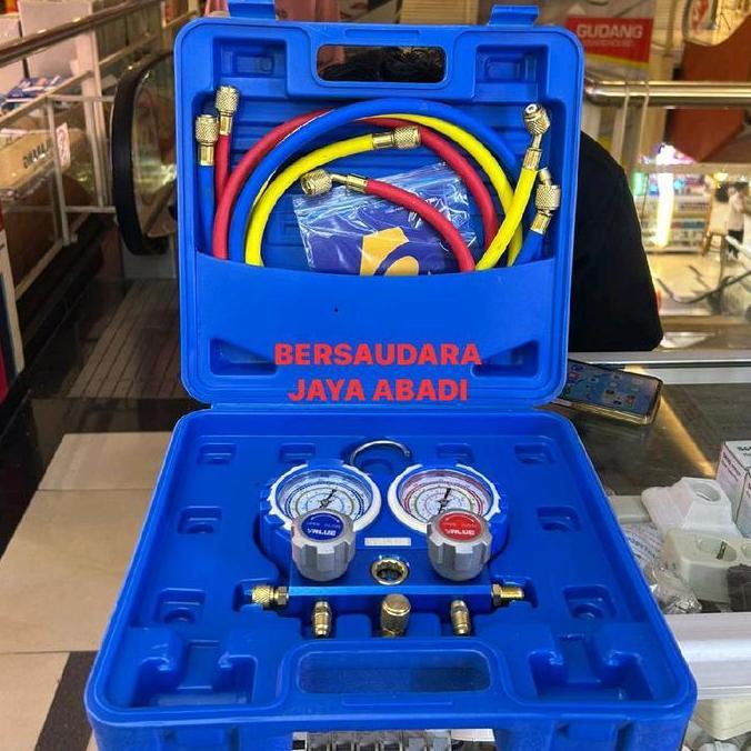 Promo Manifold Double R410A Value Vmg-2-R410A-B / Manifold Value R410
