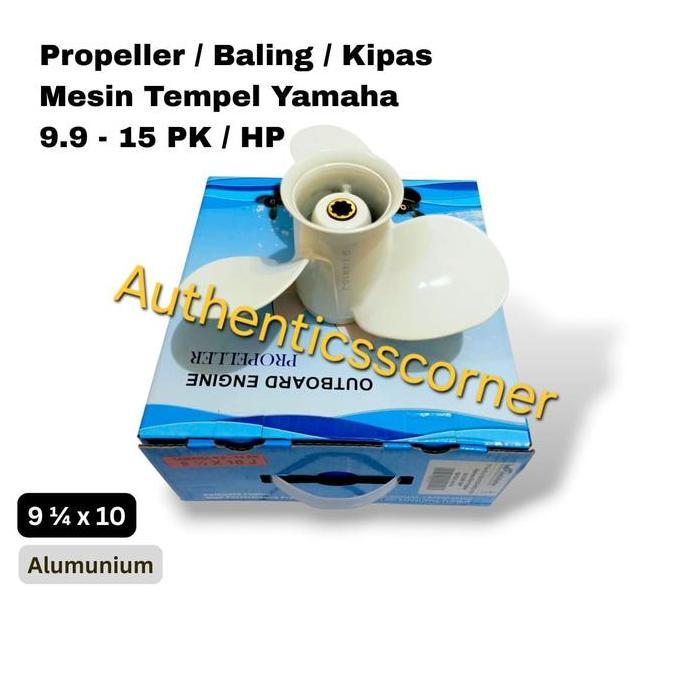 TERLARIS PROPELLER/BALING/ KIPAS MESIN TEMPEL YAMAHA 9.9- 15 PK