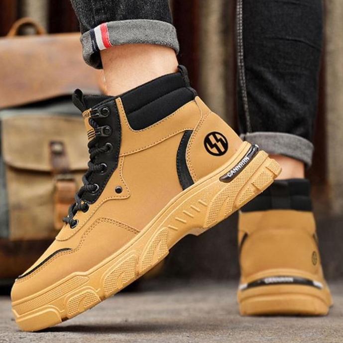 TBIG CAVERN Sepatu Boot Pria Ankle Boot Import Kerja Santai Sepatu Pria