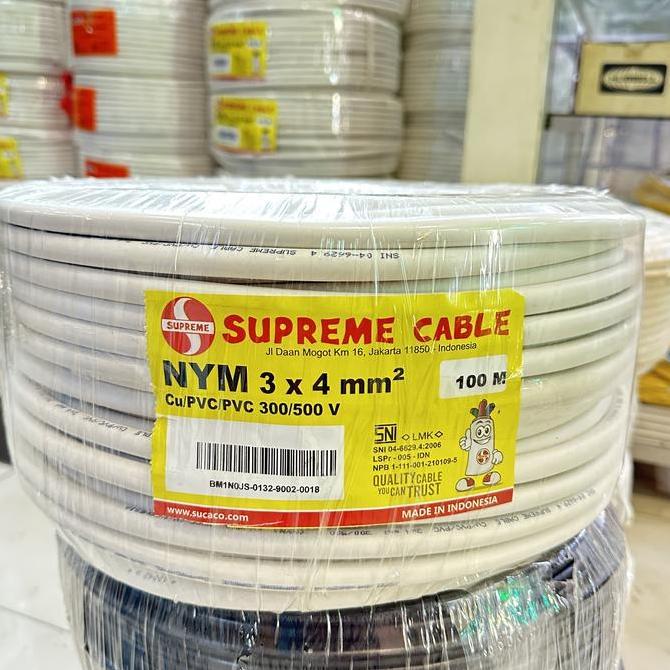 Sale Kabel Nym 3X4 Mm 50M (Meter) Supreme / Supreme Cable