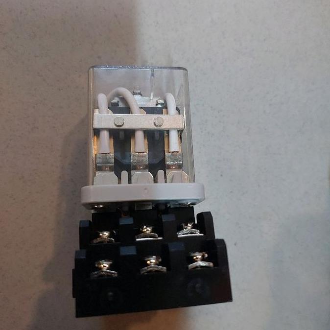 Murah Relay Jqx 38F 40A Dan Socket / Relai Jqx-38F 40A ( Pilihan Koil 220Vac / 24Vdc / 12Vdc)