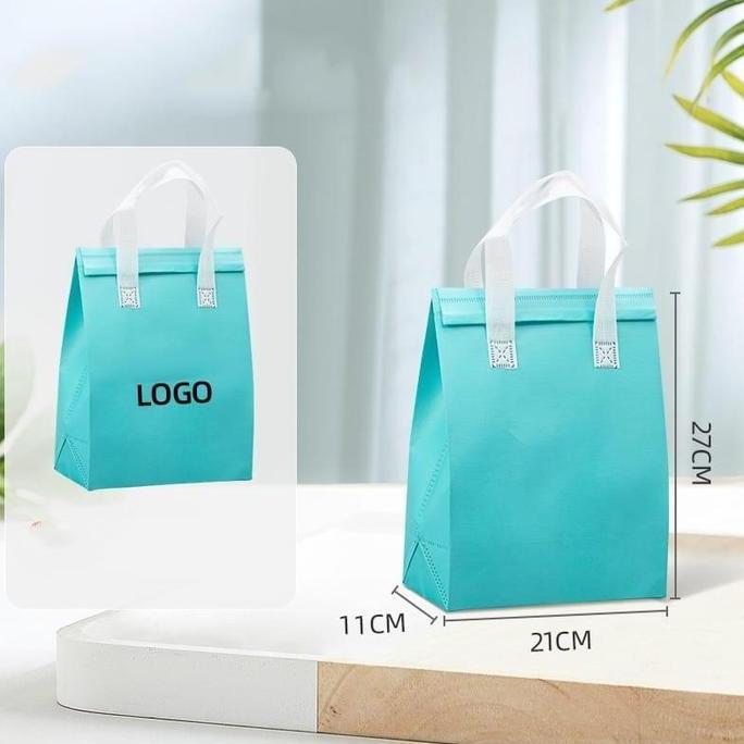 (PAKET 50PCS) Tas Thermal Cooler Bag / Cooler Bag Aluminium Foil Thermal / Tas Bekal Makanan Anti Ai