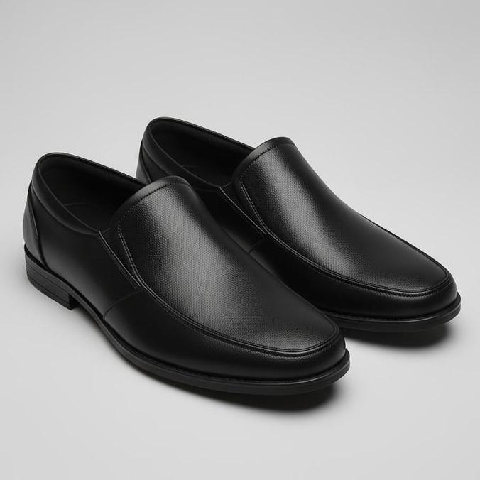 PAULMAY Sepatu Formal Pria Madrid 91 - Hitam Shoes Kerja Pantofel Karet