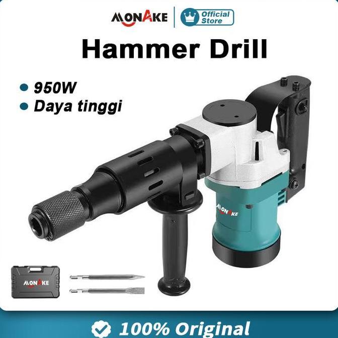 Promo Monake Rotary Hammer Drill Mesin Bor Beton Listrik Electric Hammer Mk810