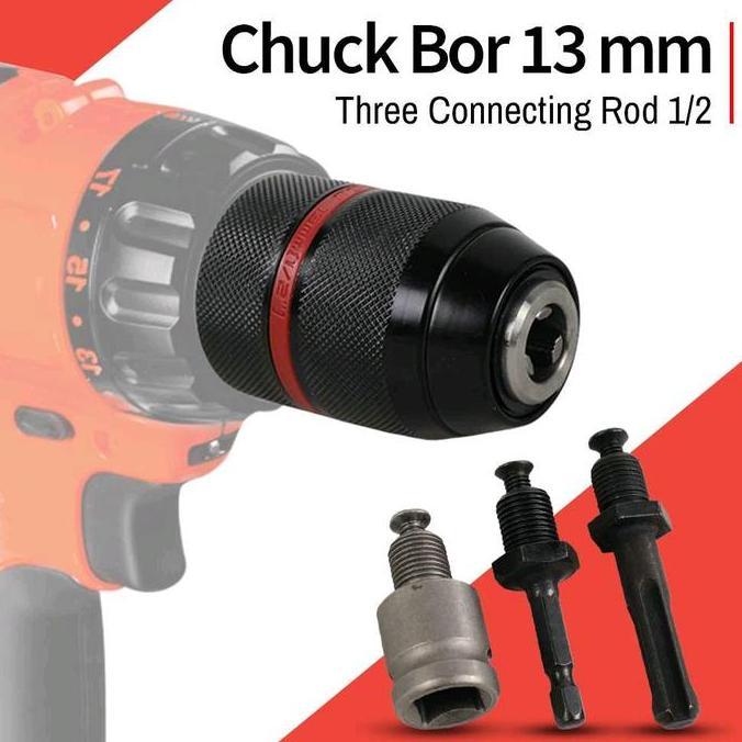Promo Adaptor Sambungan Bor Impact Bor Baterai Bor Listrik 13 Mm Impek Menjadi Bor Listrik Adaptor B