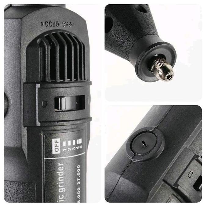 Promo Mesin Bor Gerinda Mini Elektrik Tuner Porting Set Lengkap