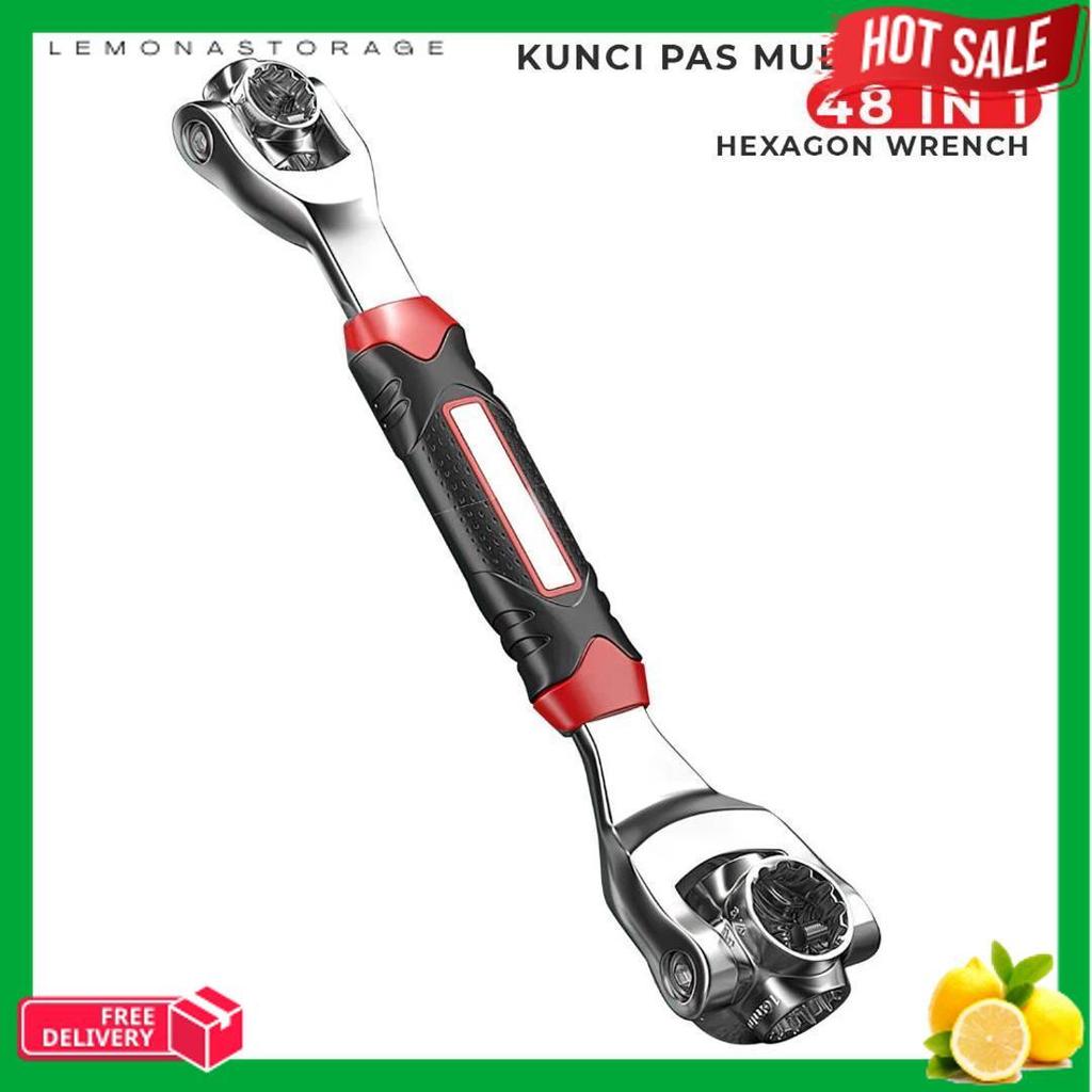 Cuci Gudang Dolphin Tool Kunci Pas Tiger Wrench 48In1 Socket Multifungsi Kunci Pas Universal 48 In 1