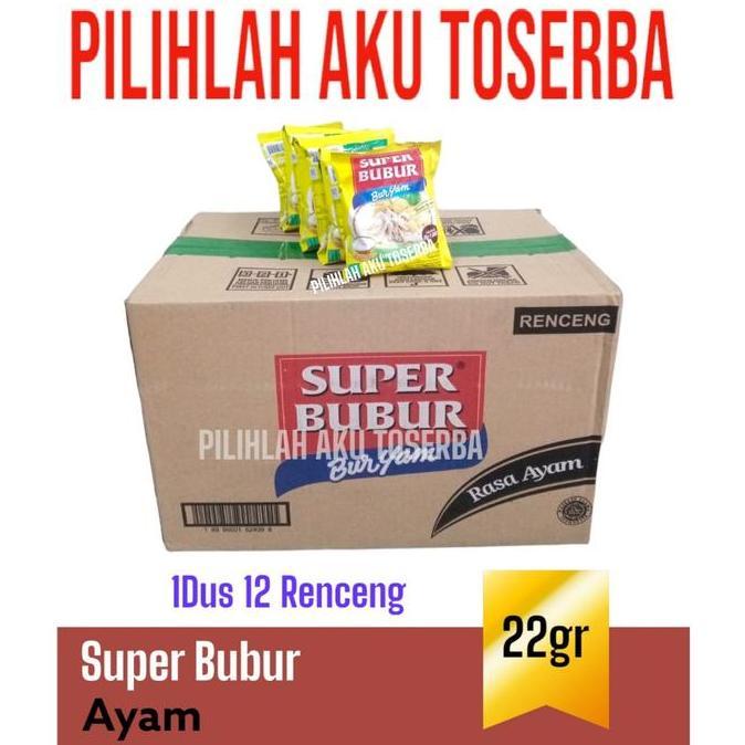 ivacoss99 - super bubur buryam bubur ayam @22 gr - ( harga 1 dus isi 12 renceng )