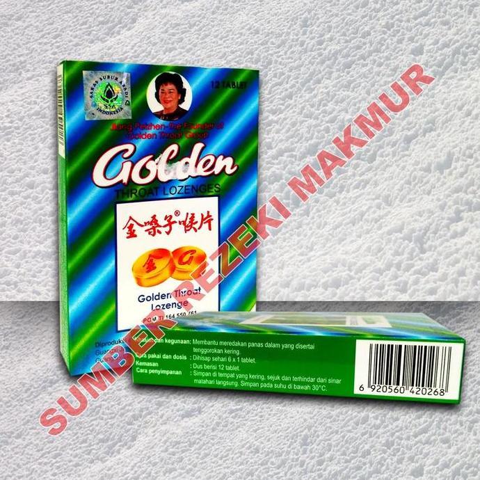 Permen Golden Throat Lozenges SSA permen tenggorokan batuk sakit leher