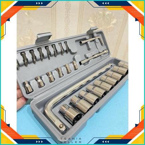 Cuci Gudang Kunci Sok Set / Kunci Sok 27Pcs / Kunci Shock 27 Pcs / Kunci Shock Set / Socket Wrench I