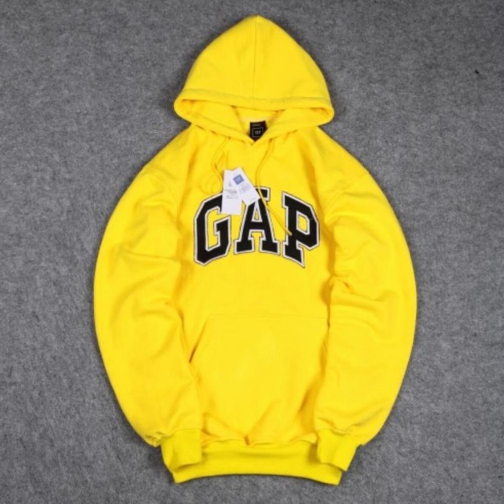 SUPER DEAL JAKET GAP - HOODIE GAP NAVY TEKS KUNING BORDIR UNISEKS PREMIUM SIZE M SAMPAI XXL DEWASA