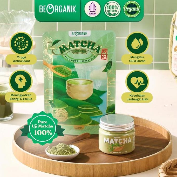 NEW BEORGANIK PURE MATCHA POWDER / 100% BUBUK MURNI UJI MATCHA SHIZUOKA MATCHA JEPANG ORI