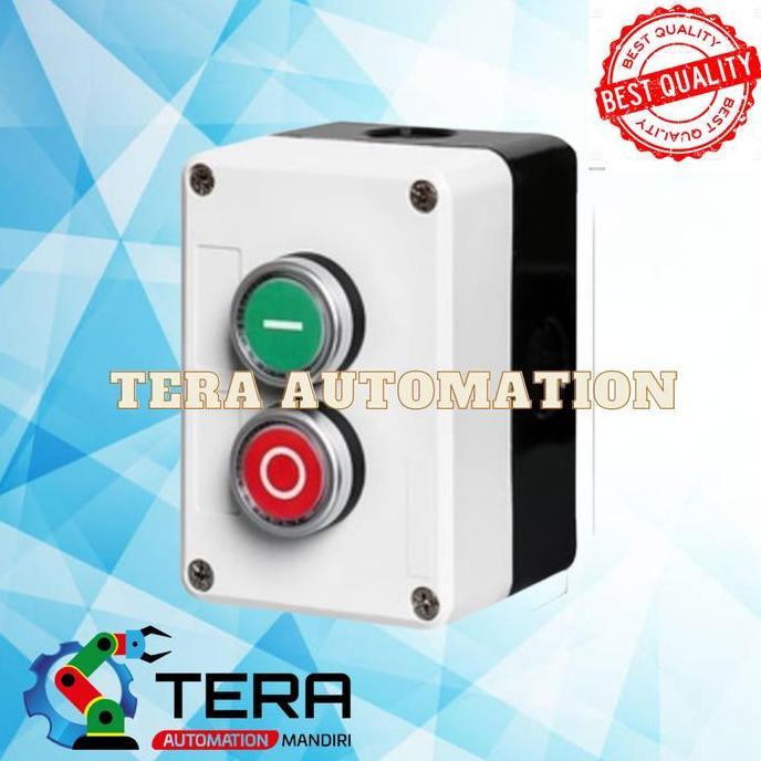 GREEN RED SIGNAL LAMP NC NO MOMENTARY PUSH BUTTON SWITCH CONTROL BOX BEST SELLER