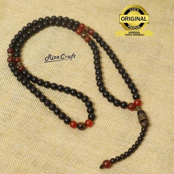 Tasbih Kayu Kokka ASLI Turki Arab Mesir 8 mm Hitam Original