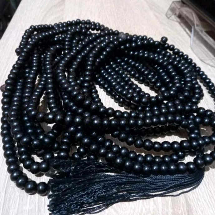 Tasbih Jumbo Kayu Walikukun Isi 1000 Butir dengan Pembatas Per 100 Butir dan Benang Nilon Kuat - Mot