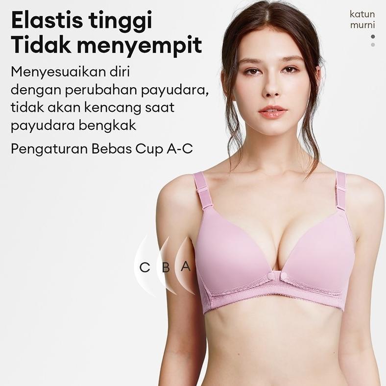 DISKON BH SET BRA MENYUSUI PUSH UP BUSA TIPIS MATERNITY BRA NURSING BRA KANCING DEPAN 518