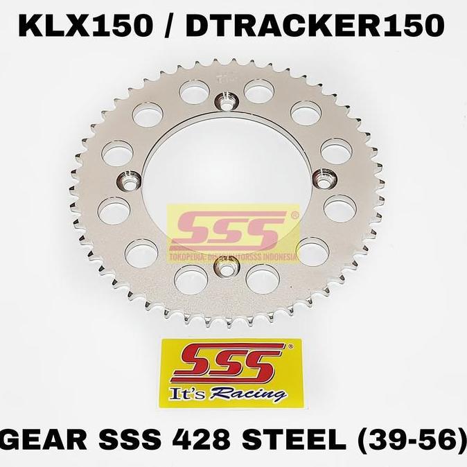 NEW GEAR DEPAN GIR BELAKANG SSS 428 STEEL BAJA HEAVY DUTY KLX150 CB150 CBR150 TIGER GSX FU NINJA R R