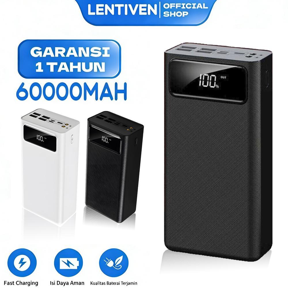 Termurah / Hot Sale Lentiven Powerbank 60000Mah 4 Usb Fast Charging