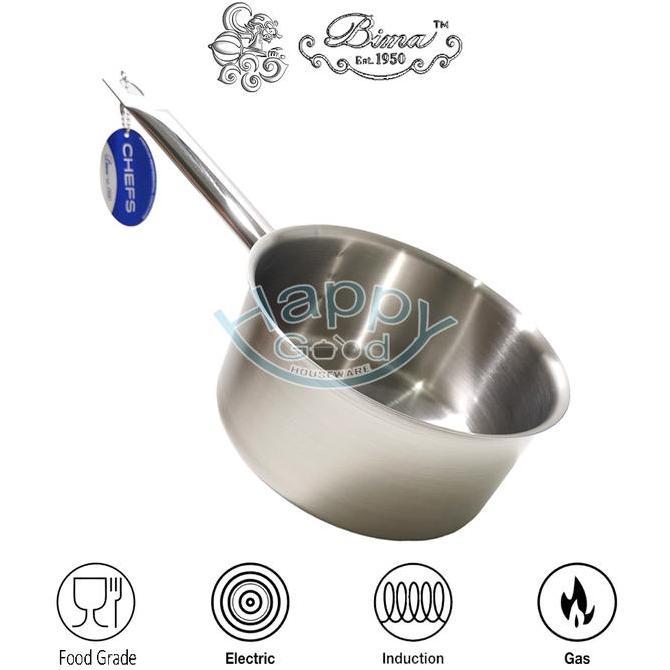 BIMA CHEFS 16-18-20CM SAUCEPAN | PANCI MPASI | PANCI STAINLESS STEEL SUS304