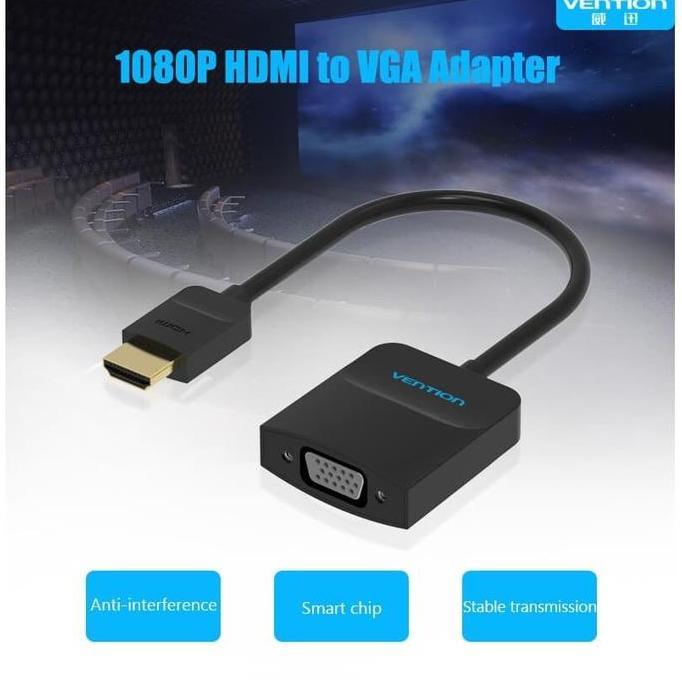 Adapter Converter HDMI to VGA Flat / HDMI TO VGA CONVERTER ORI HDMI