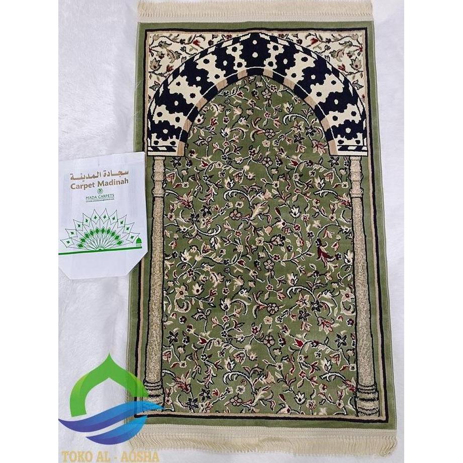 Sajadah Mihrab madinah-rawdah rug hijau