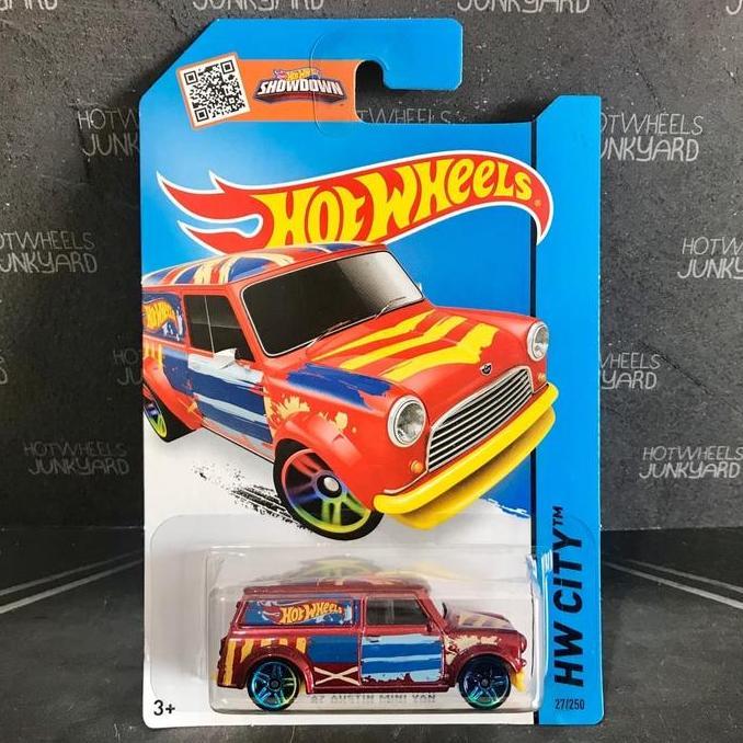Hot Wheels 67 Austin Mini Van HW City Art Cars Series Red