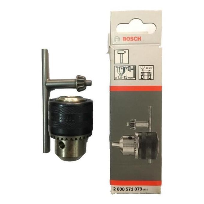 Promo Kepala Bor 13 Mm + Kunci Kepala Bor Bosch / Key Chuck 1,5 - 13 Mm