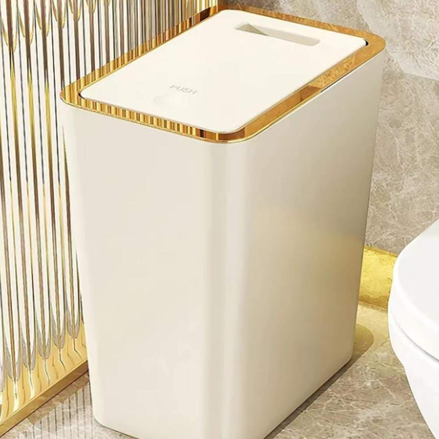 Tempat Sampah Tertutup / Tempat Sampah Kamar Kotak Sampah Tertutup / Tempat Sampah Push Cover