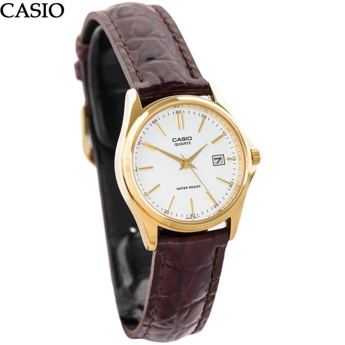 CASIO LTP-1183Q-7ADF Jam Tangan Wanita Analog Coklat LTP-1183Q-7A