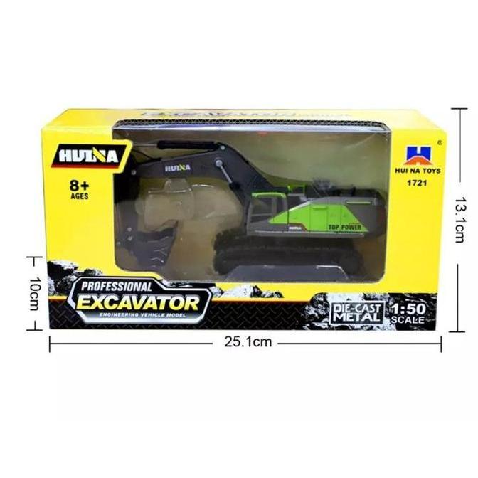Huina Diecast Metal Huina 1721 1722 1723 1811 Excavator Mainan