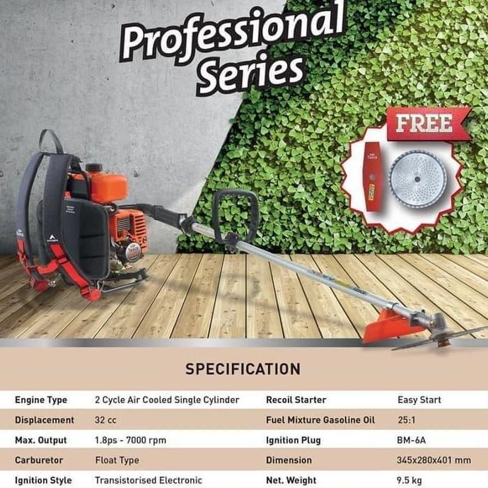 Mesin Potong Rumput Gendong Tasco 328