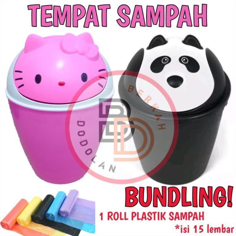 Tempat Sampah - Tempat Sampah Karakter - Tempat Sampah Hello Kitty - Tempat Sampah Panda - Tong Samp