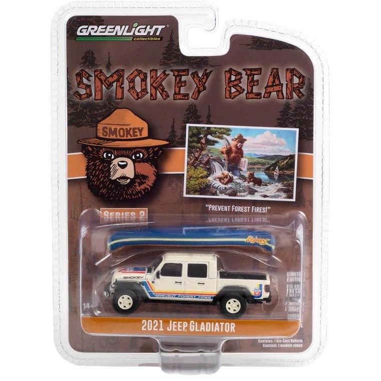 38040-F GREENLIGHT 2021 JEEP GLADIATOR SMOKEY BEAR SERIES 2 DIECAST